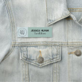 Klassisk namnbricka Olive & Light Green Dentist Naamplaatje (In situ)