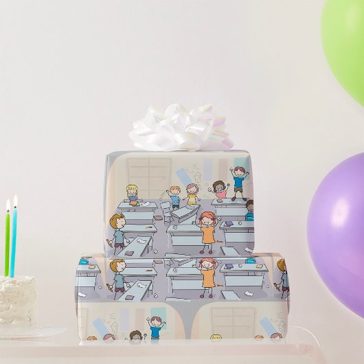Klassroom Chaos-overlooppapier Cadeaupapier