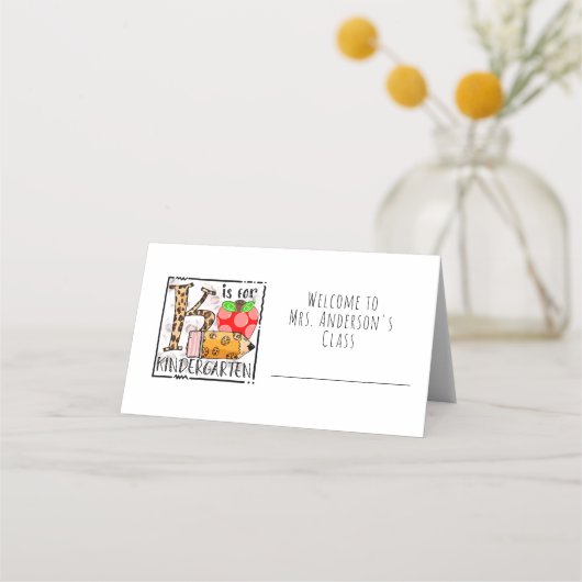 Klassroom-plaatskaart Plaatskaartje (Voorkant)