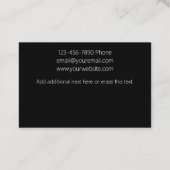 Klassy Budget Klant Dank u Visitekaartje (Achterkant)