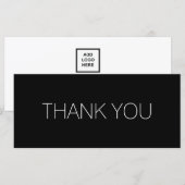 Klassy Eenvoudige budgetvriendelijke klant Dank u (Voorkant / Achterkant)