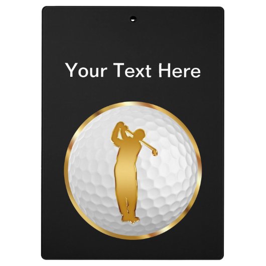 Klassy Golf Instructor Clipboard Klembord (Achterkant)