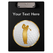 Klassy Golf Instructor Clipboard Klembord (Voorkant)