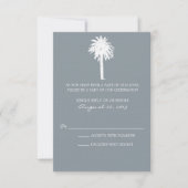 Klassy Gray Palm Tree Destination RSVP (Voorkant)