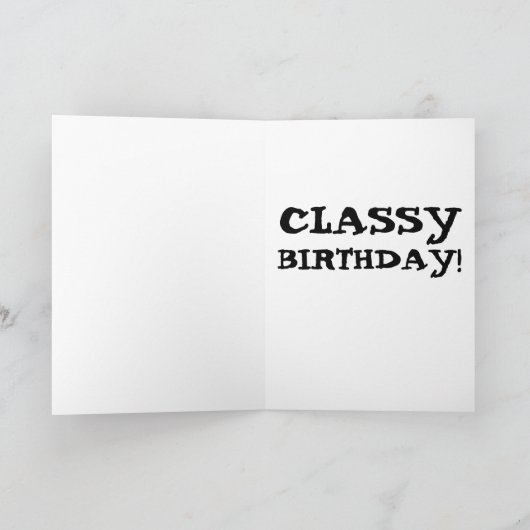 KLASSY GUY CLASSIC CAR BIRTHDAY CARDS KAART (Binnen)