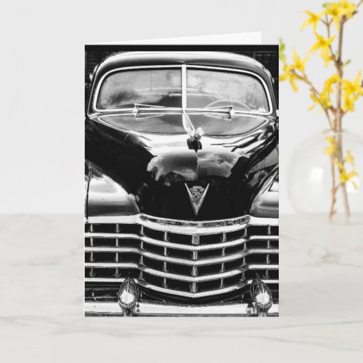 KLASSY GUY CLASSIC CAR BIRTHDAY CARDS KAART (Gele Bloem)