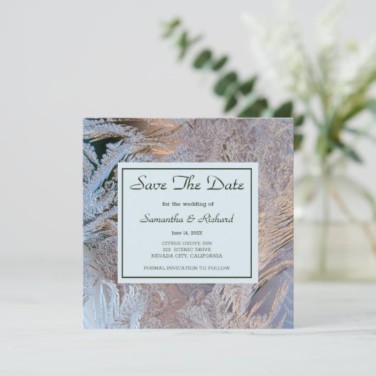 Klassy heeft de datum opgeslagen save the date (Staand voorkant)