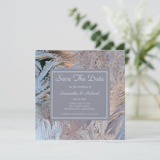 Klassy heeft de datum opgeslagen save the date (Staand voorkant)