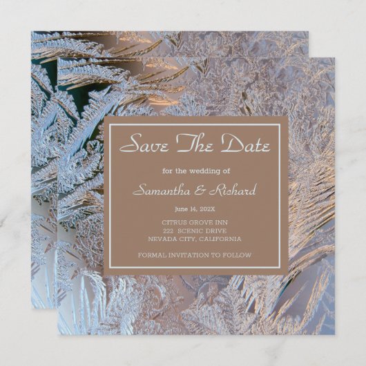 Klassy heeft de datum opgeslagen save the date (Voorkant / Achterkant)