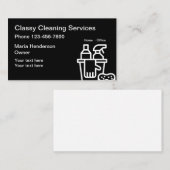 Klassy Home- of Kantoor reinigen Visitekaartje (Voorkant / Achterkant)