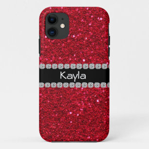 KLASSY PERSONALIZED RED BLEEM IPHONE 5 Hoesje