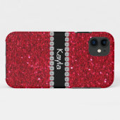 KLASSY PERSONALIZED RED BLEEM IPHONE 5 Hoesje (Achterkant (horizontaal))
