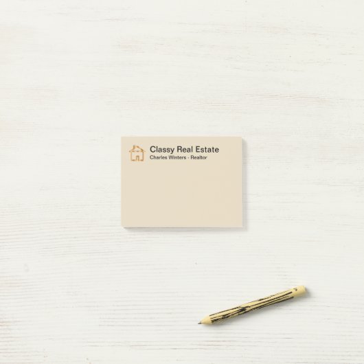 Klassy Real Estate Sticky Note Pads (Op bureau)