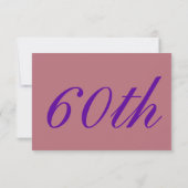 KLASSY & SASSY op 60 RSVP Kaartje (Achterkant)