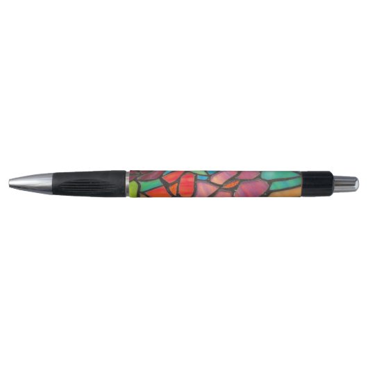 Klassy Style Floral Glas in lood Pen (Voorkant)