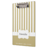 Klassy Tan Sand Stripes | DIY-tekst Klembord (Links)