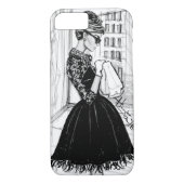 Klastige vrouw. Case-Mate iPhone case (Achterkant)