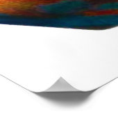 Klasvormige handen vormen planeet Aarde Wereldvred Poster (Hoek)