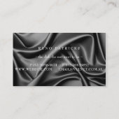 Klaswerk, zwart, gestroomlijnd, zijde visitekaartje (Achterkant)