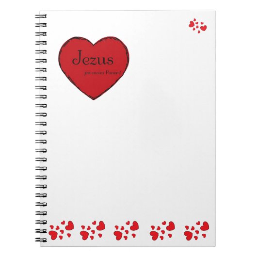 Klasyczny spiralny notatnik Jezus jest moim Panem! Notitieboek (Voorkant)
