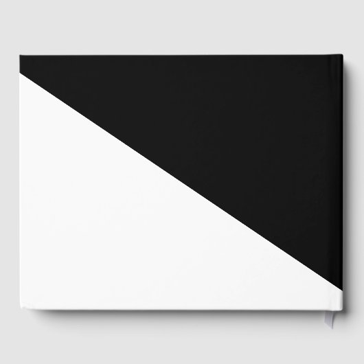 Klaszwart en wit gastenboek (Achterkant)