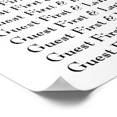 Klaszwart en wit poster (Hoek)