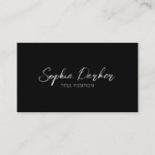 Klaszwart en wit visitekaartje (Voorkant)