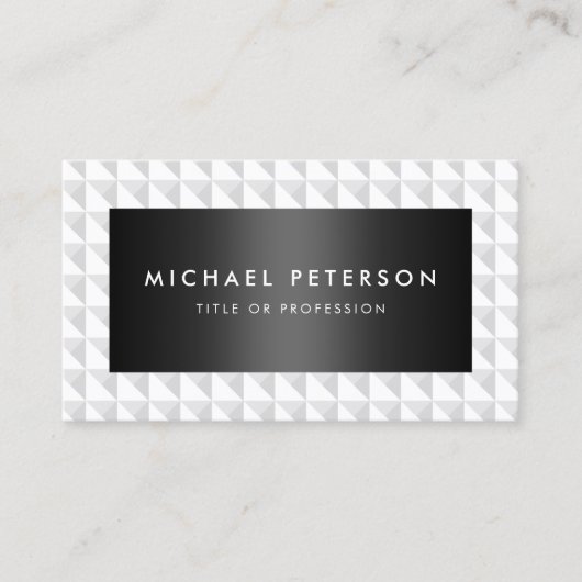 Klaszwart-wit Visitekaartje (Voorkant)