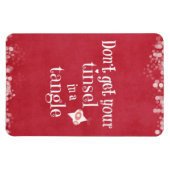 Klatergoud in een Tangle Christmas Quote Magneet (Horizontaal)