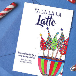 Klatjeliefhebbers Kerstmis Latte Feestdagenkaart