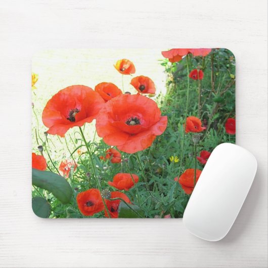 Klatschmohn Muismat (Met muis)