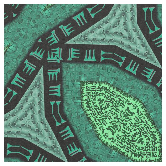 Klatu Aqua en Green Stof (Close Up)