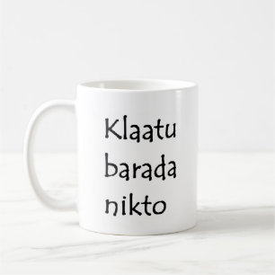 klatu barada nikto koffiemok