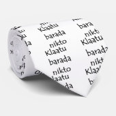 klatu barada nikto stropdas (Opgerold)