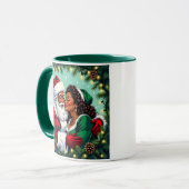 Klaus en mevrouw Clause Zoete Kerstmis  Mok (Voorkant links)