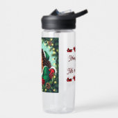 Klaus en mevrouw Clause Zoete Kerstmis Waterfles (Links)