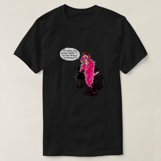 Klaus Hargreeves ALL CLOTHES IS GENDER NEUTRAL Cl T-shirt (Design voorkant)