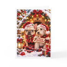 Klaus & Lucky Prettig Kerstfeest Hondenliefhebbers