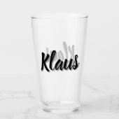 Klaus mans naam, glas (Voorkant)