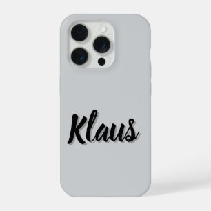 Klaus mans naam, iPhone 15 pro case