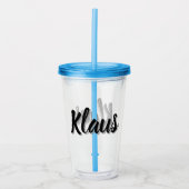 Klaus Mens Name, Acryl Drinkbeker (Voorkant)