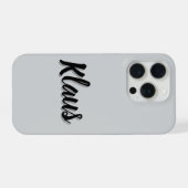 Klaus Mens Name, iPhone Hoesje (Achterkant horizontaal)
