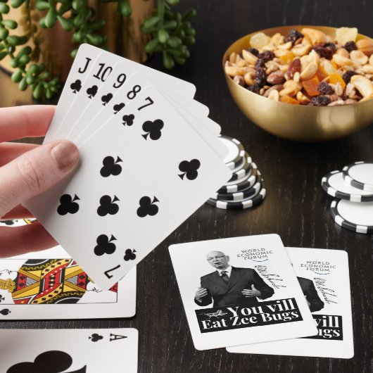 Klaus Schwab-speelkaarten Pokerkaarten (Insitu)