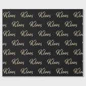 Klaus Vorname Name edles Geschenkpapier Papier (Vlak)