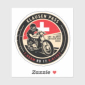 Klausen Pass | Zwitserland | Motorfiets Sticker (Vel)