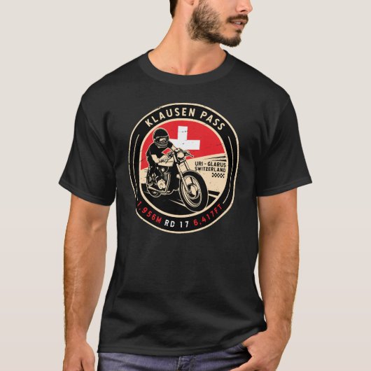 Klausen Pass | Zwitserland | Motorfiets T-shirt (Voorkant)