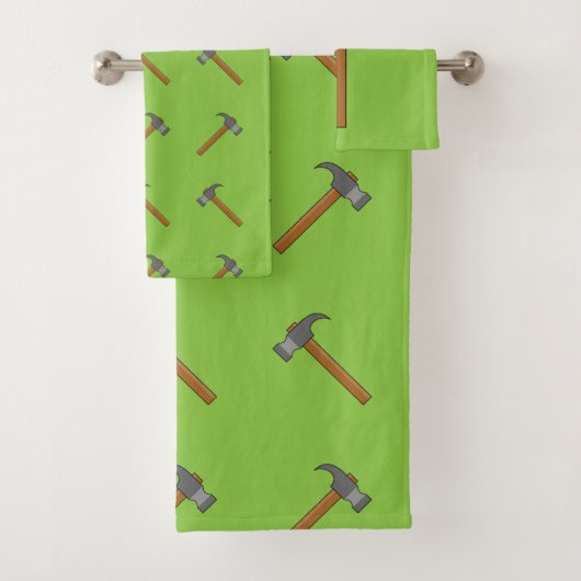 Klauw Hammer Cartoon Bad Handdoek (Insitu)