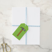Klauw Hammer Cartoon Cadeaulabel (Met Touw)