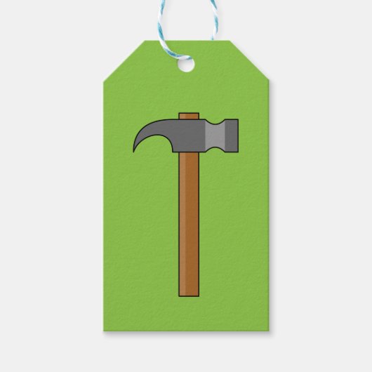 Klauw Hammer Cartoon Cadeaulabel (Voorkant)