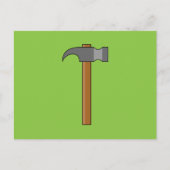 Klauw Hammer Cartoon Feestdagenkaart (Voorkant)